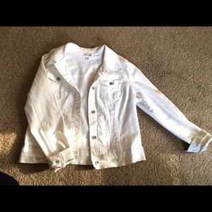 White denim jacket